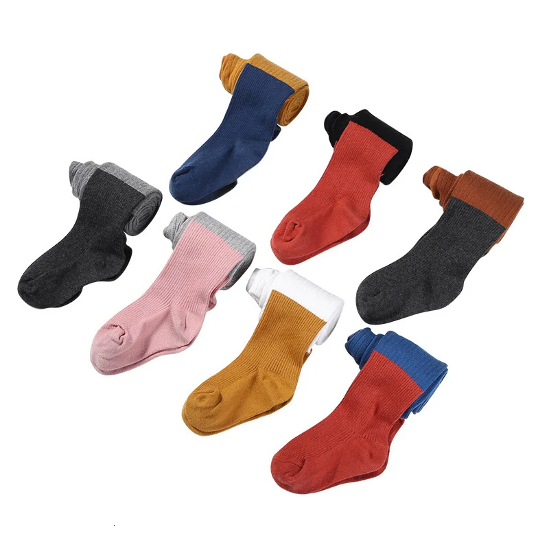 Детские леггинсы с лоскутным узором для девочек 3-10 лет осенние брюки карамельных