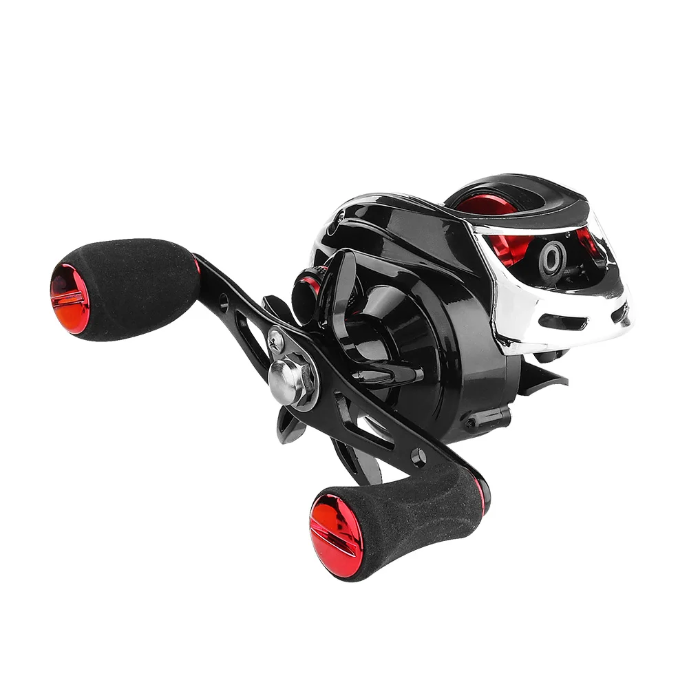 

Durable Fishing Reels Wear-resistant Low Profile Baitcasting Fishing Reel 18+1 Bearing Right Hand Fish Wheel Tackle