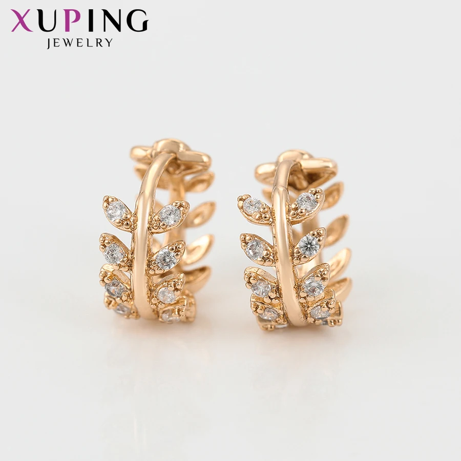 Xuping, модные серьги, изысканное золотое покрытие, роскошные серьги-кольца для женщин, ювелирное изделие, модный подарок, S211.1-98888