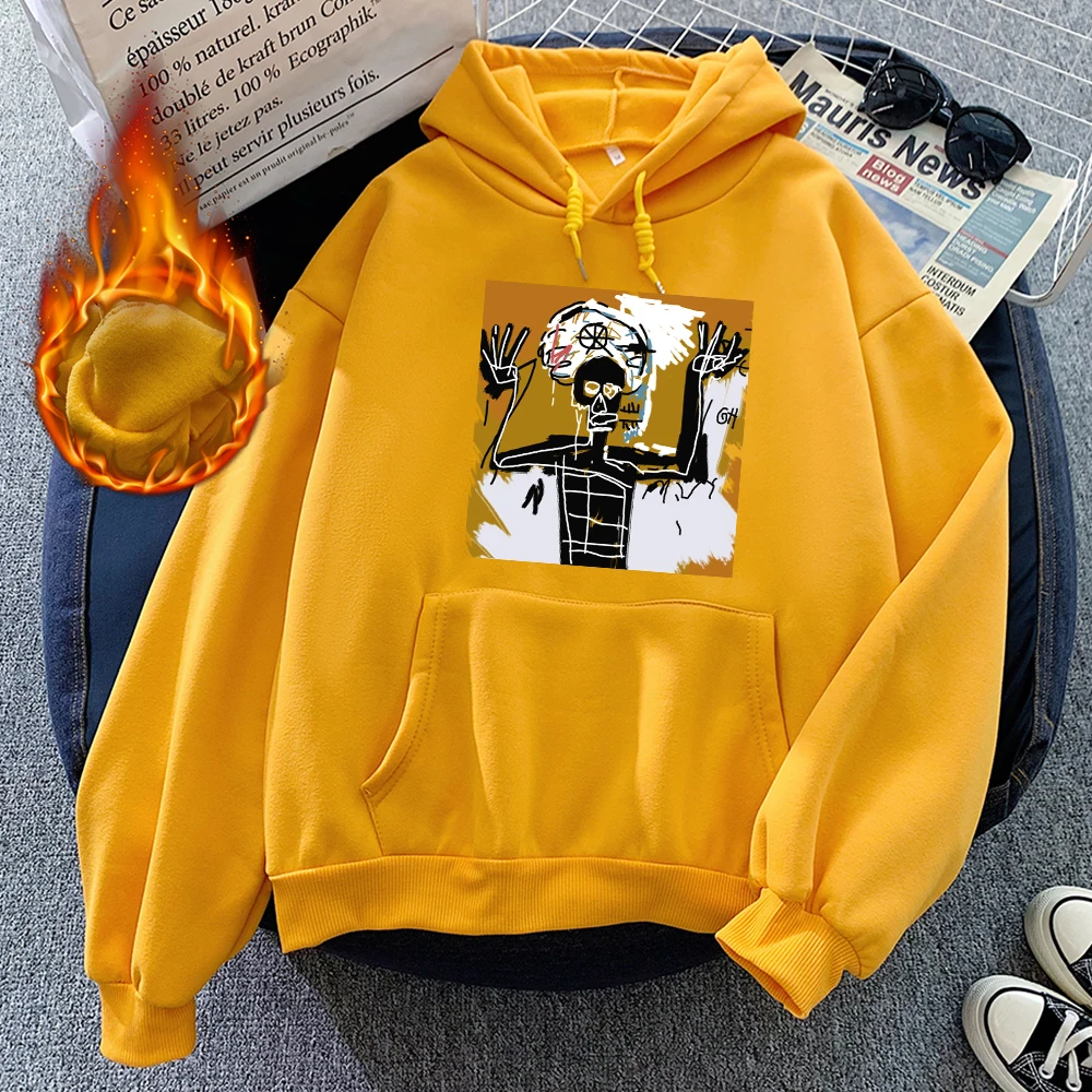 Clothes for Women Hooded Sweatshirts Plus Size Punk Winter Velvet Womens Graphic Sweetshirt Hoodies Vintage Pullover Sweatshirt