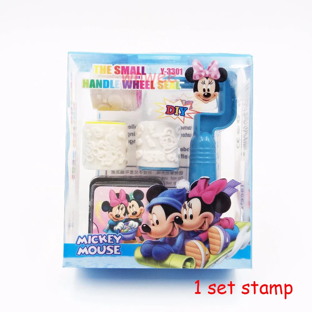 1set Stamp Вечерние скатерти 108*180 см, вечерние скатерти с Микки и Минни Маус, одноразовые Декорации для детского дня рождения - Цвет: 1set Stamp