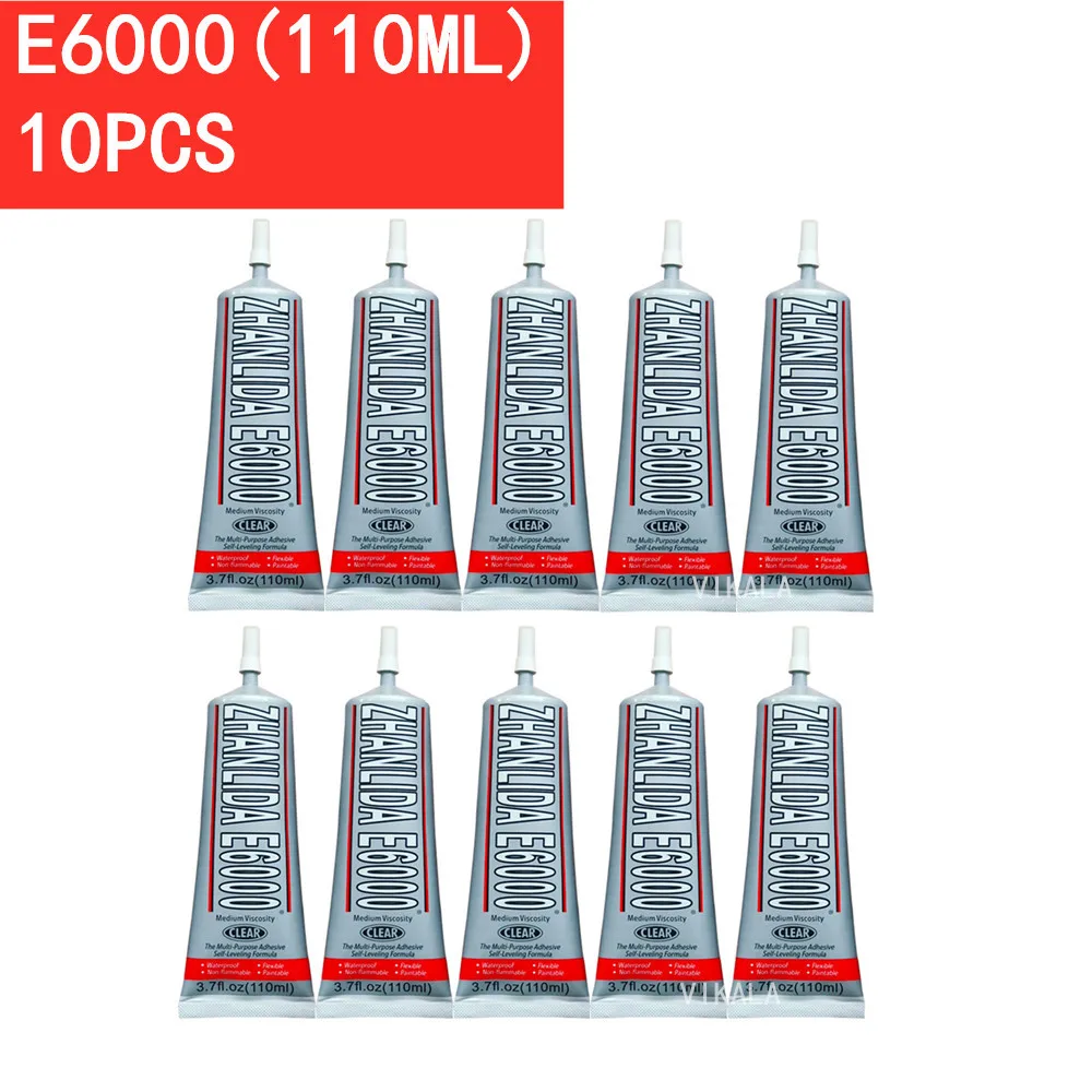 

10 шт. промышленная жидкость E6000 супер клей сильный клей для Diy алмазная живопись Ткань Металлическая Ткань Стразы Хрустальное стекло