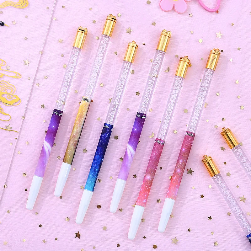 Кавайная ручка светящаяся гелевая креативный светильник с масляным песком 0 5 мм