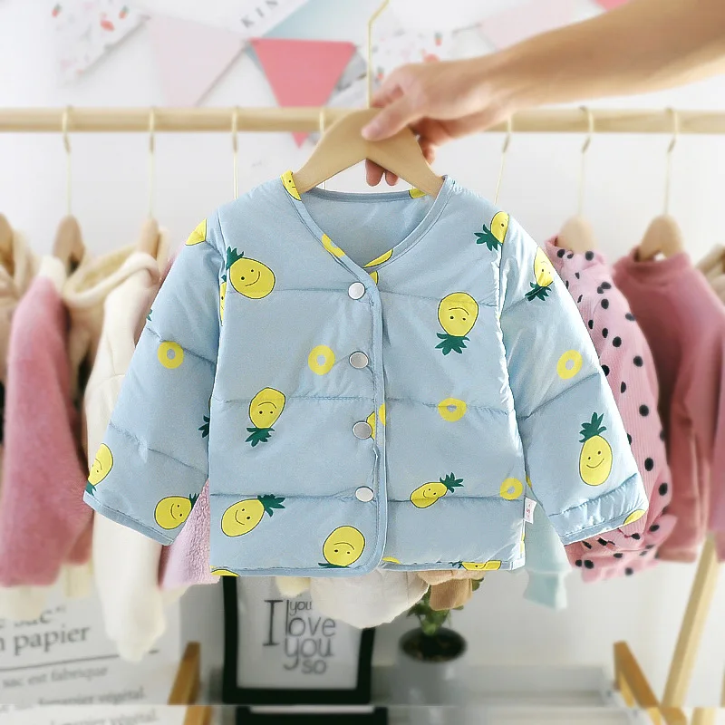 Сезон осень-зима Новинка Детские пальто плотная стеганная на каждый день с