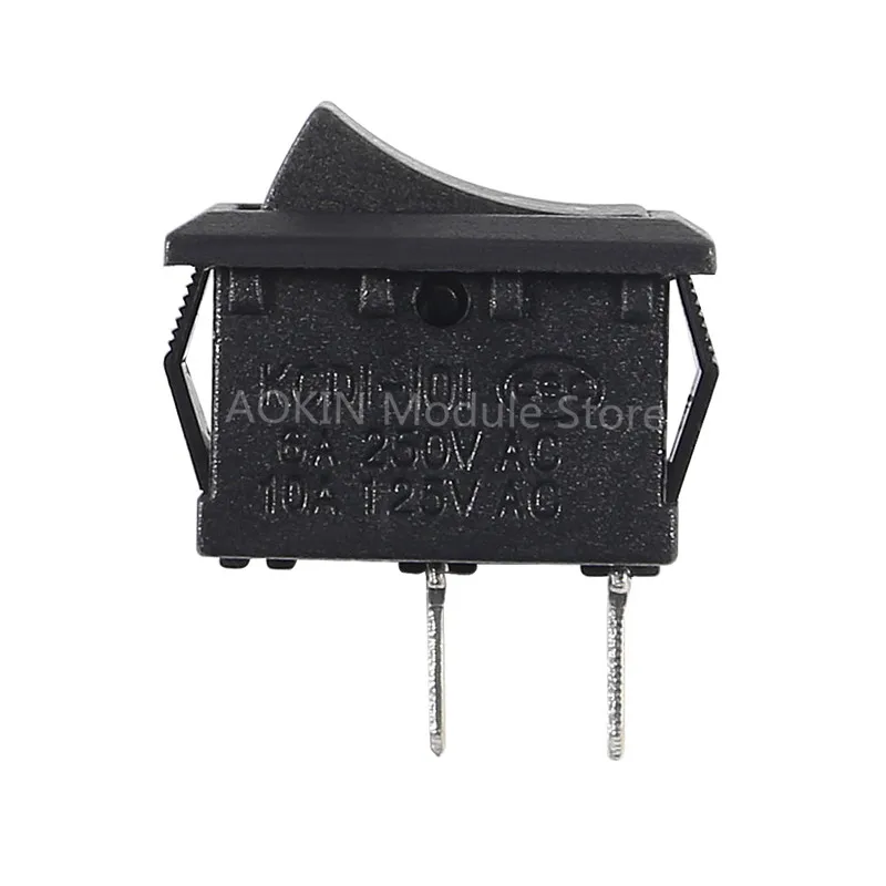 10pcs/lot KCD1 15*10mm 2PIN Boat Rocker Switch SPST Snap-in on off Micro switch Position 3A/250V | Обустройство дома