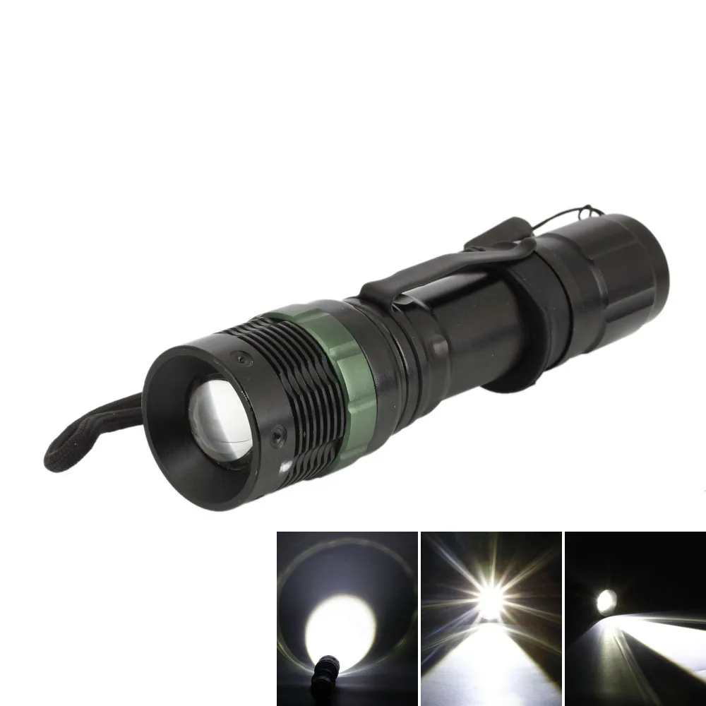 

SA-9 7W Flat Focusing White Light Flashlight Camping Lamp Black New Arrival