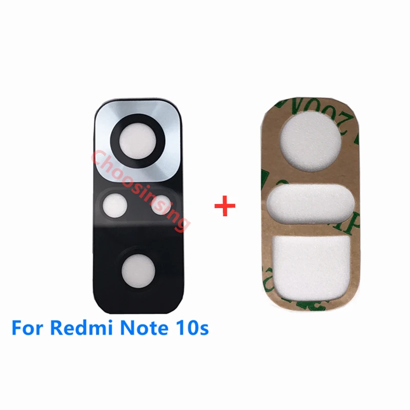 free rear back camera glass lens for xiaomi redmi note 10s with adhesive smart mobile phone replace repair parts accessories free global shipping