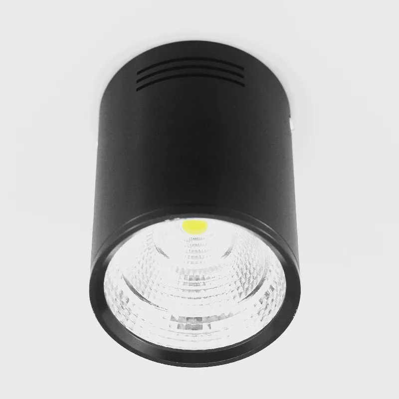 Luces LED descendentes COB regulables, 7W, 9W, 12W, 15W, foco de techo, AC85-265V, blanco frío y cálido, iluminación interior de lámparas de techo LED