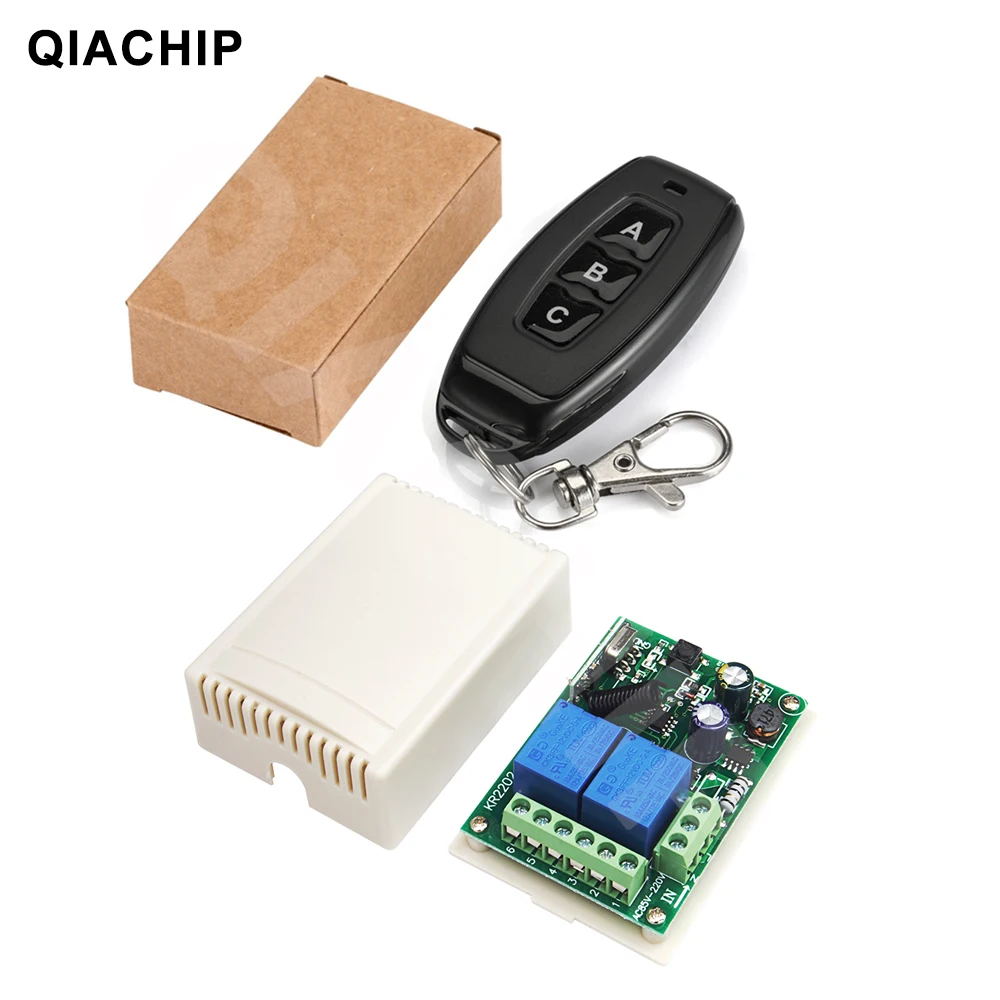 Модуль релейного приемника 433 МГц 110 В переменного тока 220 2 канала передатчик