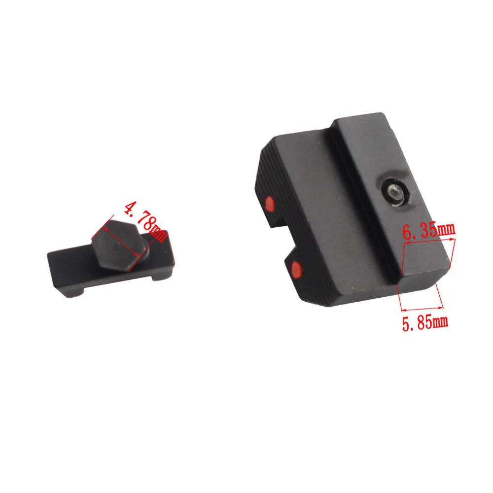 

Fiber Optic Front and Rear Sight Handgun Glock Sights for Standard Models Pistols