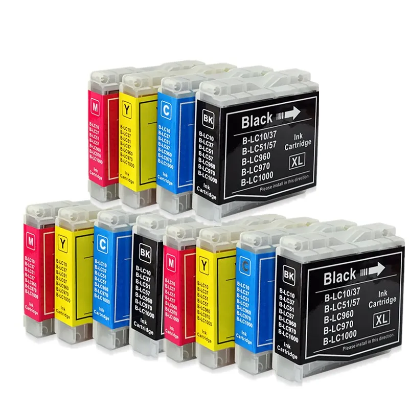 

LC 10 37 51 57 960 970 1000 Ink Cartridges MFC 880CDWN 885CW FAX 1355 1360 1460 1560 2480C Inkjet Printer