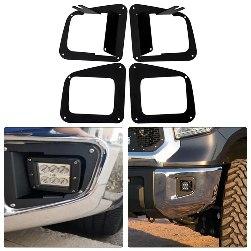 Lower Bumper 3 inch Cube Dually Fog Light Mount Bracket Kit for Toyota-Tundra 2014-2018 | Автомобили и мотоциклы