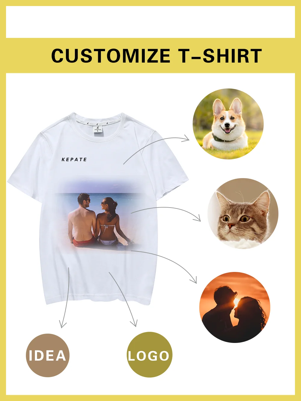 

Футболка KEPATE для мужчин и женщин, модал хлопок, с принтом животного, для влюбленных, для работы в команде по работе с кошками и собаками