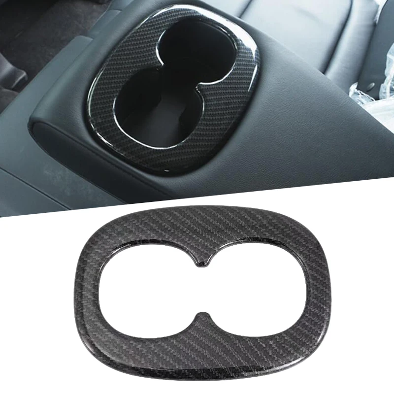 

Для Mitsubishi Outlander 2019 2020 Автомобильный держатель для стакана с водой в салон задняя рамка держателя стакана воды Обложки отделка Декоративная ...