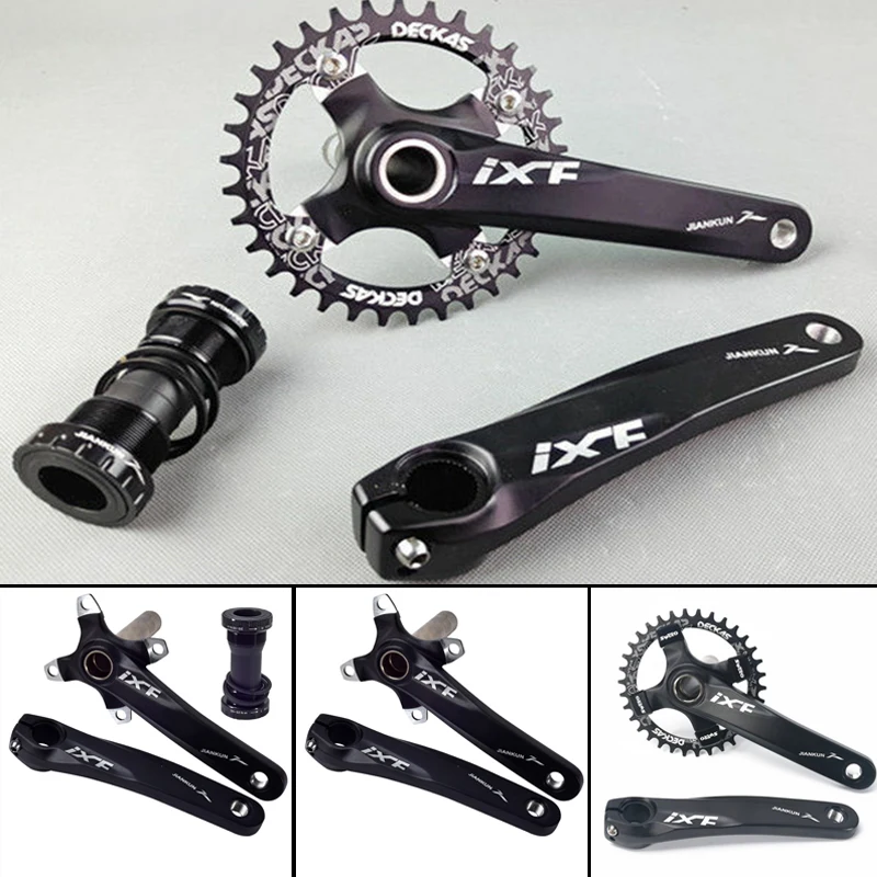 IXF 1 компл. Кривошипы 170 мм 104 BCD Chainring 68 BB MTB дорожный велосипед Кривошип Нижний