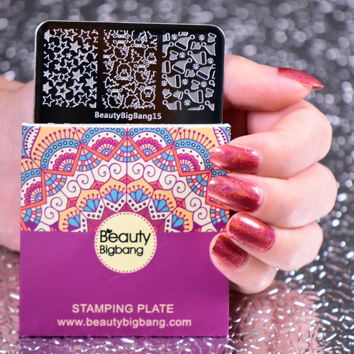 BeautyBigBang 6 стилей 6*6 см квадратные пластины для стемпинга ногтей стандартный