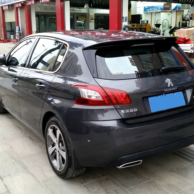 Для Пежо 308 спойлер высокое качество АБС пластик автомобильное украшение в виде