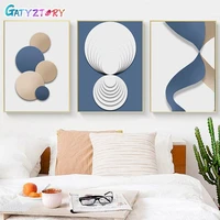 gatyztory%c2%a03pcs painting by numbers acrylic paint abstract number painting for home decor on canvas painting for wall art 40x50cm