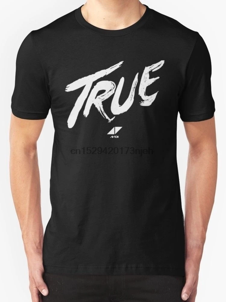 AVICII настоящая Новая мужская черная футболка|Мужские футболки| |