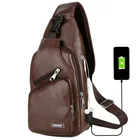 Новая нагрудная сумка KUBUG с USB-зарядкой, повседневные модные сумки через плечо, мужская кожаная нагрудная сумка, ранцы