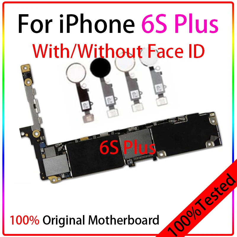 100%Original unlock For iPhone 6/6 Plus/6s/6s Plus Motherboard No touch ID Logic Board With Chips IOS System full tester iPhone6 | Мобильные