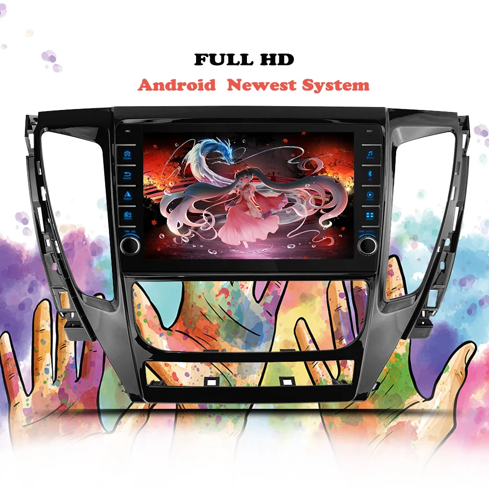 Автомагнитола на Android 10 0 мультимедийный видеоплеер для Mitsubishi Pajero Sport 3 2016 2017 2018