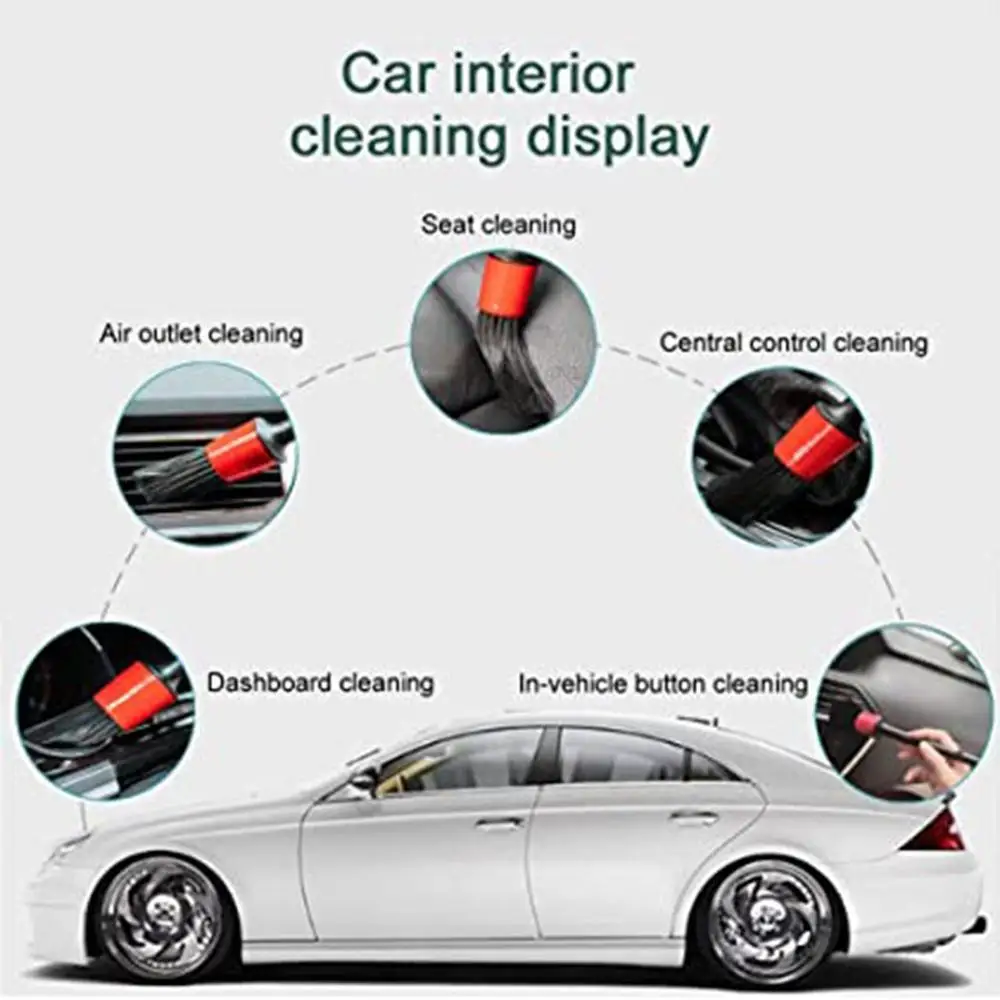 

Car Beauty Brush Car Air Conditioning Air Outlet Brush Multifunctional Cleaning Brush Car Wash Maintenance Gap Brush