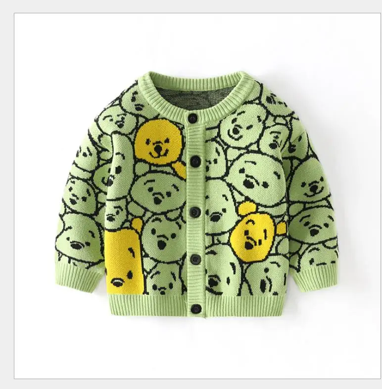 

Cotton cartoon bear sweater