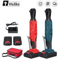 180nm 42v electric ratchet wrench 12 cordless right angle drill screwdriver rechargeable angle wrench spanner w2 battery