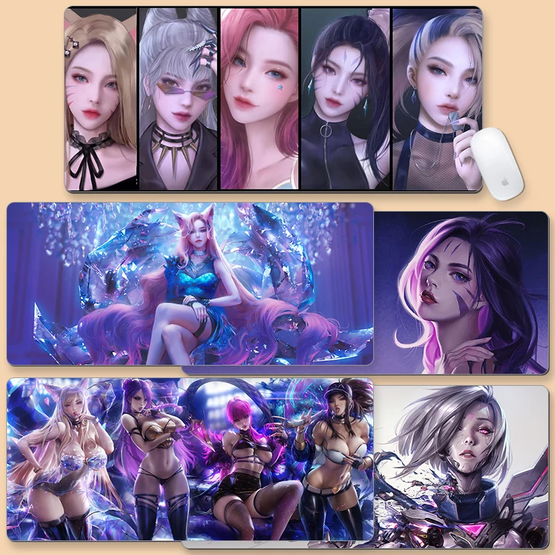 

MRGLZY Demon Slayer Mouse Pad League of Legends Gaming Mouse Pad Oversized Jinx Anime Cute Laptop Keyboard PadGirl Customization