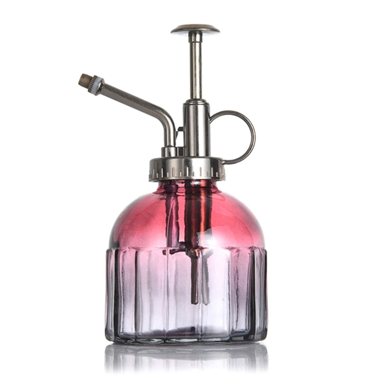 

Vintage Gradient Watering Spray Bottle Plant Sprinkling Pot Glass Misting Can Garden Tool