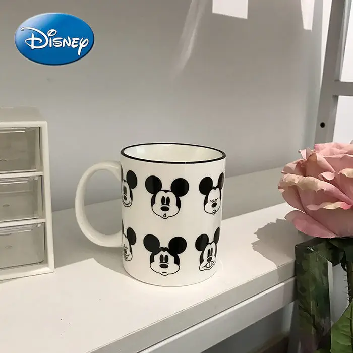 

Disney Fashion Ceramic Cute Cartoon Mickey Mouse Minnie Couple Mug Breakfast Cup Milk Cup Breakfast Cup Coffee Cup