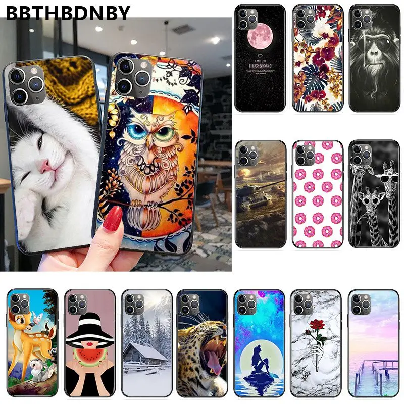 Чехол для телефона на заказ фото мягкий чехол Fundas iPhone 11 pro XS MAX 8 7 6 6S Plus X 5 5S SE XR