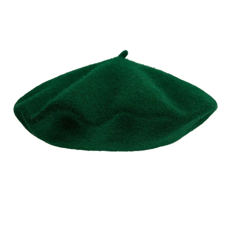 

Christmas Beret Hats Wool Red Bottle Green Girls Women Ivy hat Xmas