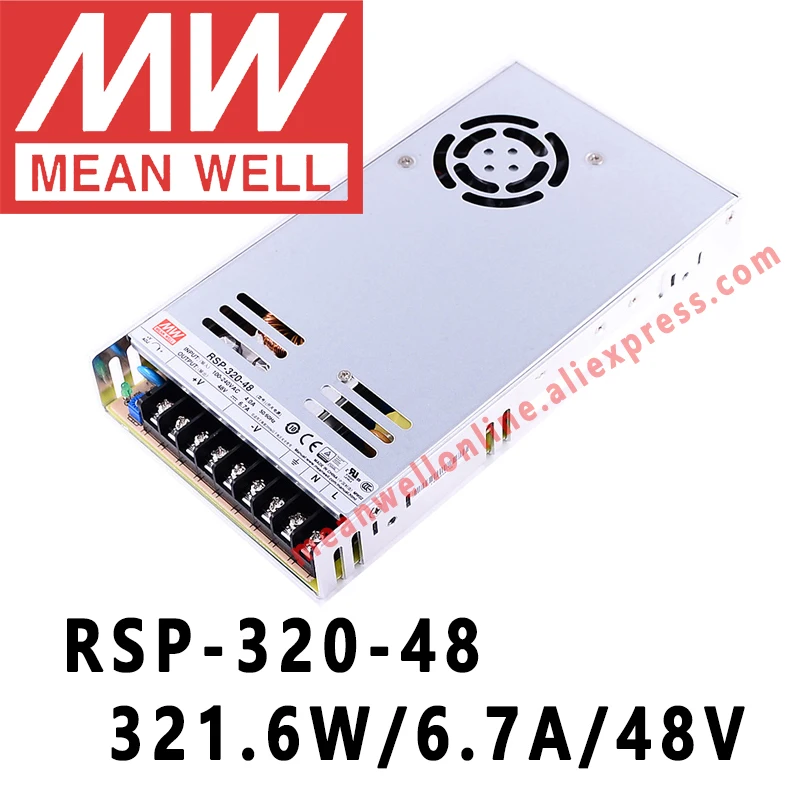 Mean Well RSP-320-48 meanwell 48VDC/6.7A/321W с одним выходом и функцией PFC, Интернет-магазин блоков питания