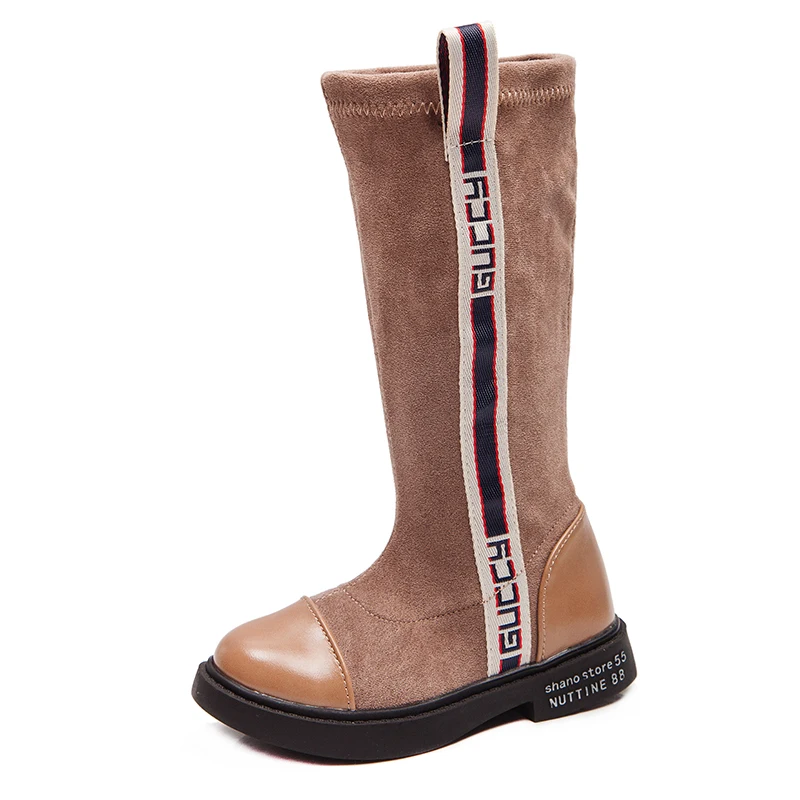 Ботинки для девочек 2019 модная Корейская осень зима детская обувь Дети ботинки