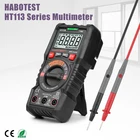 Цифровой мультиметр, профессиональный вольтметр True RMS 600 В, амперметр постоянного и переменного тока, тестер емкости, диодов, батарей HABOTEST
