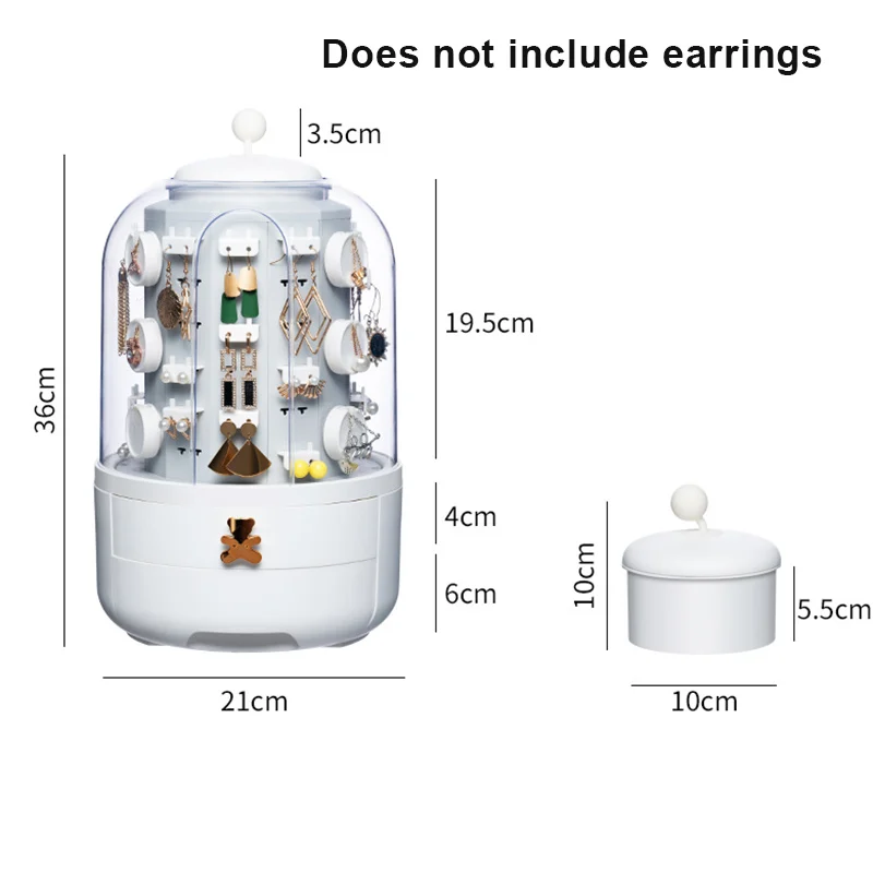 

Jewelry Storage Box Visual Large-Capacity Jewelry Box For Home Portable Jewelry Storage In Stock