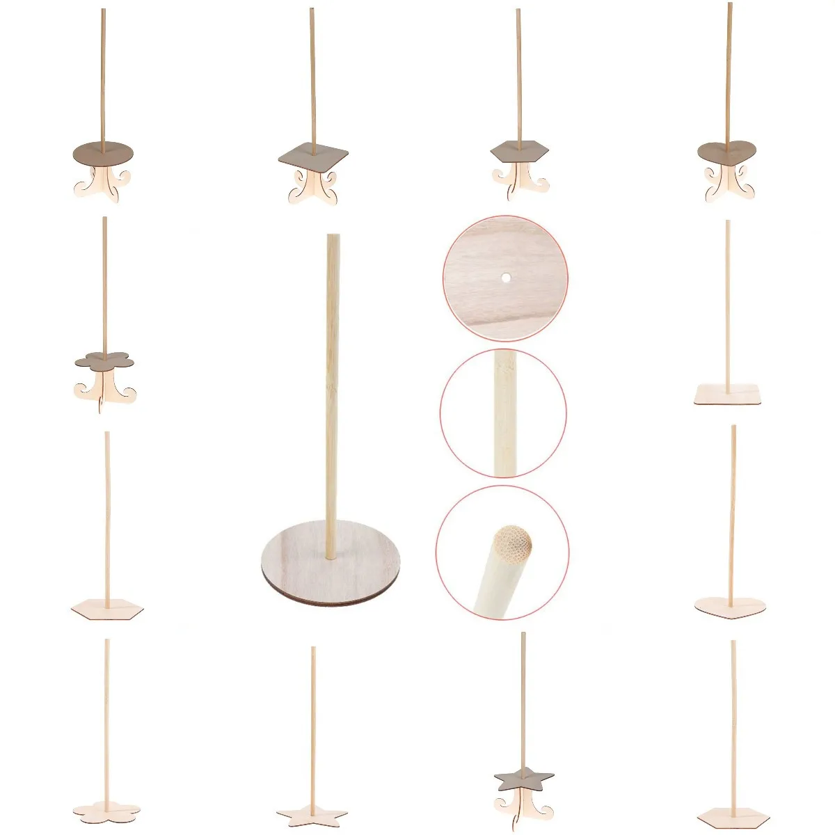 Деревянная настенная подставка для пончиков держатель детский Декор на день