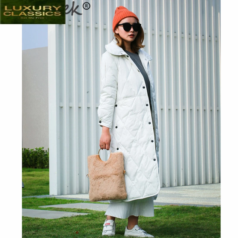 Пальто женская одежда зима 2021 Корейская Повседневная теплая длинная куртка на
