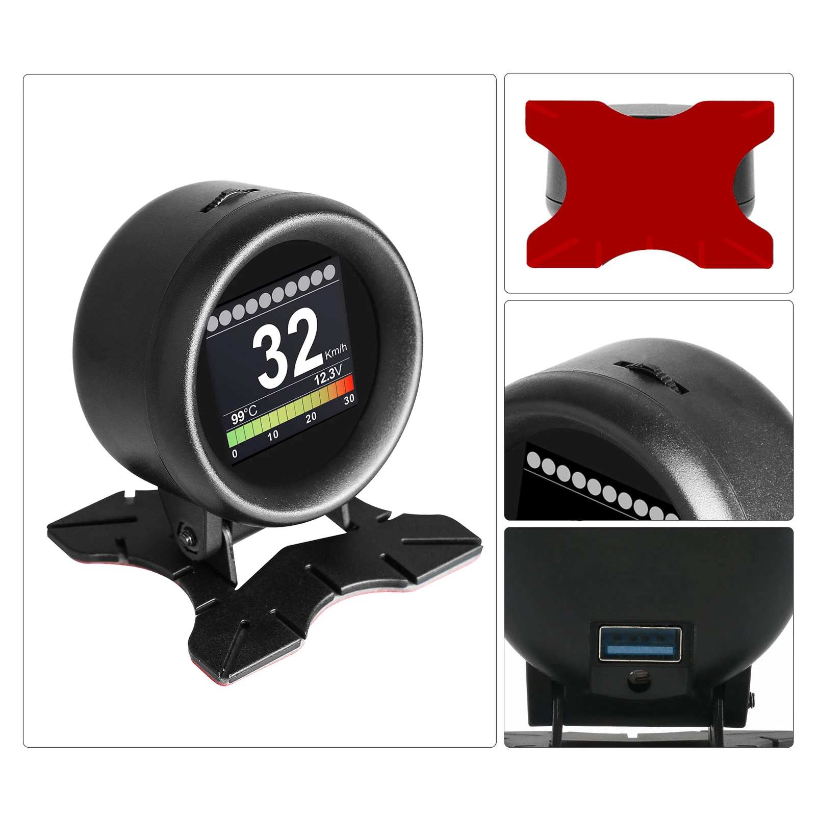 AUTOOL X60 Многофункциональный HUD Дисплей + OBD2 считыватель кодов Авто диагностический