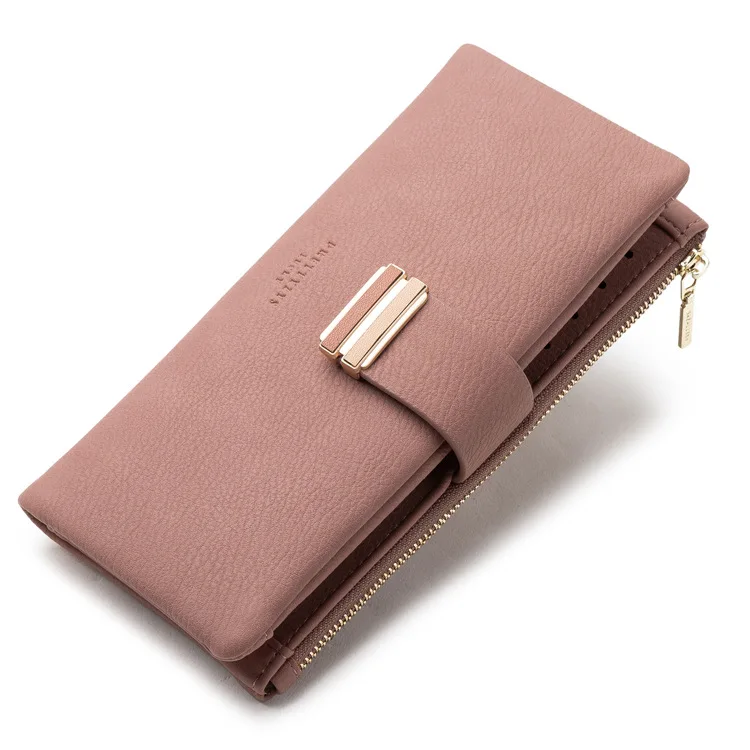 Кошельки из искусственной кожи для женщин удлиненный бумажник на застежке