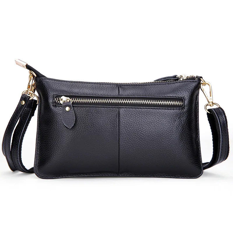 Banquet Party Cosmetic Items Holder Evening Bag Women Shell Case Luxury Top Layer Cow Leather Crossbody Shoulder Handbags