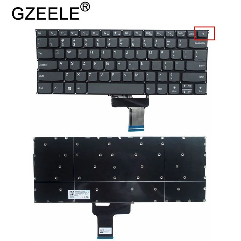 Клавиатура для ноутбука GZEELE US lenovo ideapad 720S-14 xiaoxin 7000-13 320S-13 V720-14 720S-14IKB 700-13 V6 720S-13ARR |