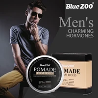 blue zoo men retro oil hair cream styling styling elastin solid hair wax gel hair line styling smooth frizziy hairs non greasy