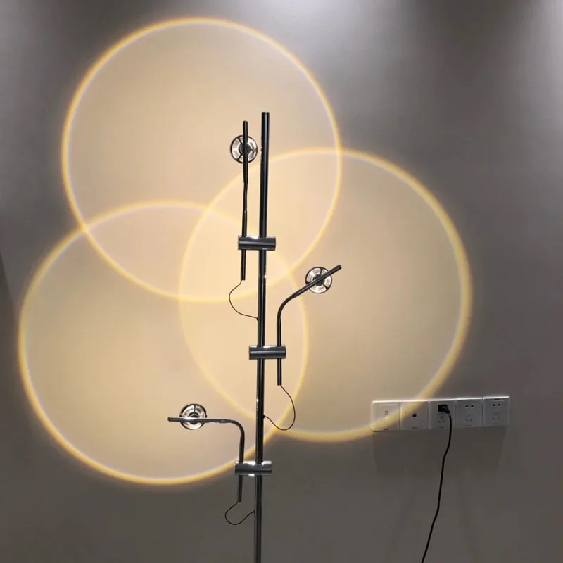 

Modern and simple Catellani smith creative LED projection living room lamp personality art back wall floor lamp