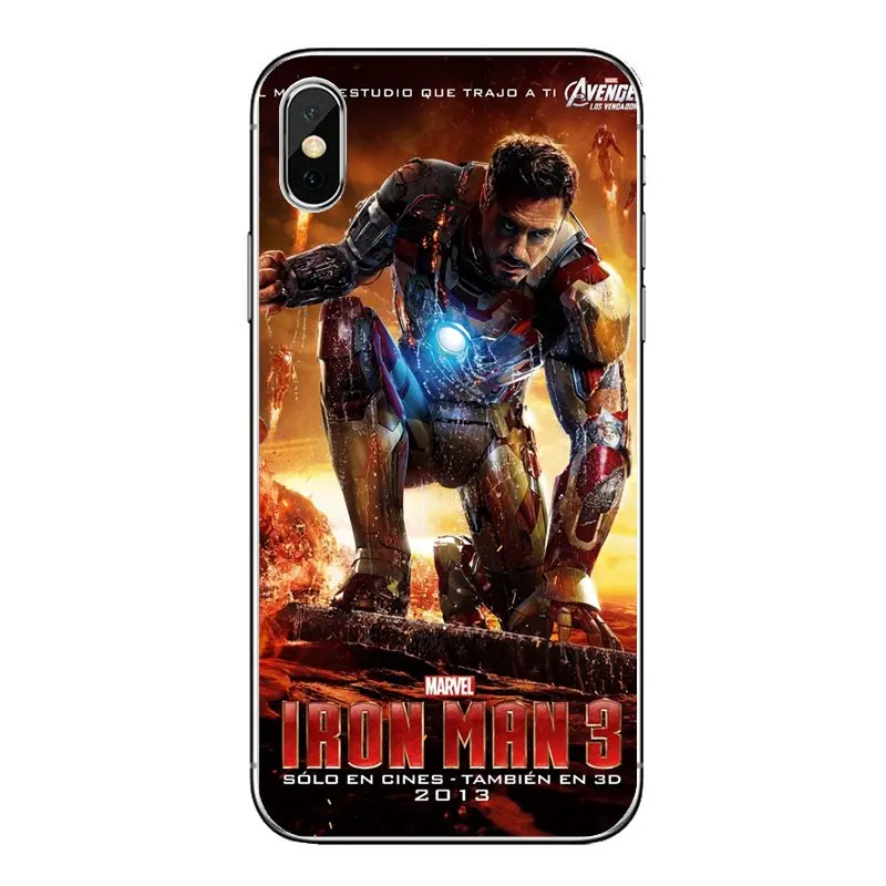 Прозрачный мягкий чехол Чехлы super hero Железный человек для Xiaomi Redmi 4x S2 3S Note 3 4 5 6 6A Por
