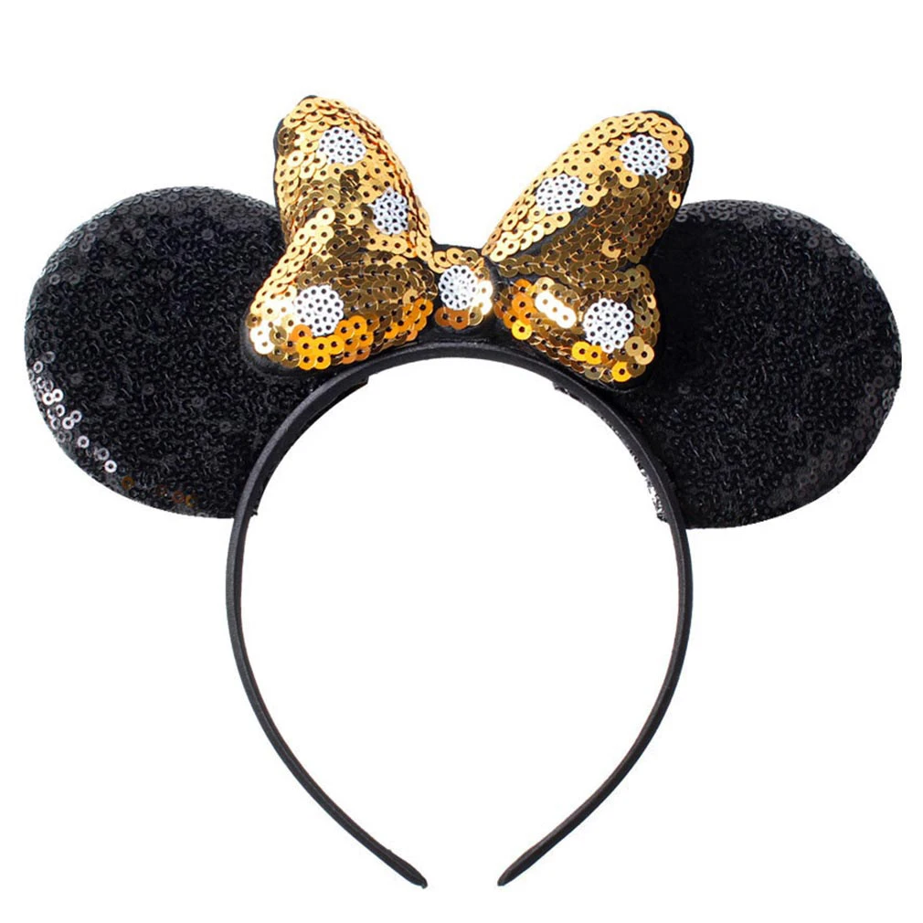 Новинка Детская повязка на голову с бантом Микки Мауса модные повязки для волос