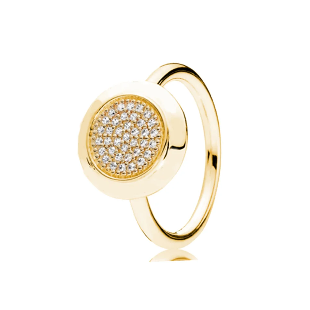 Женское кольцо для подписи с логотипом и лентой регулируемое серебряное розовое