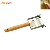 multifunctional wood hand uncapping fork beekeeping tools 304 stainless steel adjustable balance honey fork for apiculture